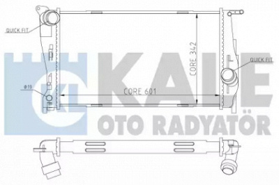 KALE OTO RADYATOR 354600 -  Радиатор, охлаждение двигателя